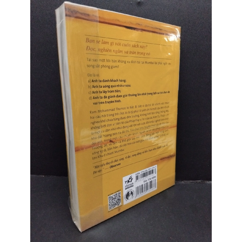 Triệu phú khu ổ chuột mới 100% HCM1008 Vikas Swarup VĂN HỌC 916476