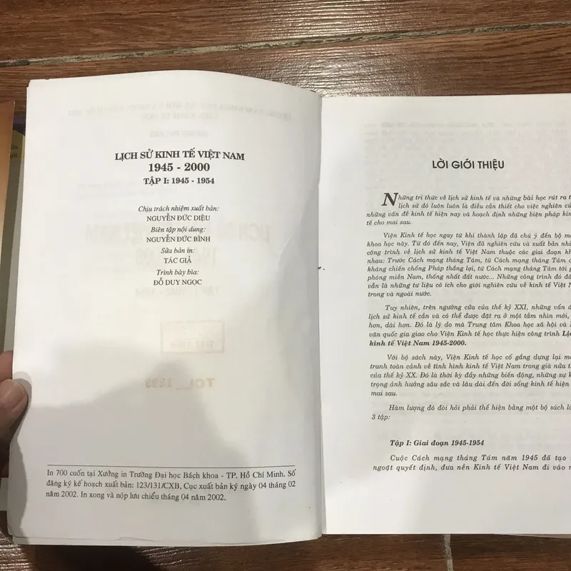 Lịch sử kinh tế Việt Nam 1945-2000 có 2 tập - Đặng Phong 709005