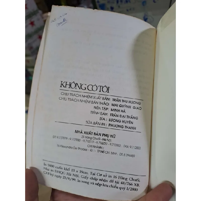 Không có tôi Marie Desplechin mới 80% ố 2000 Văn học nước ngoài HCM1809 560901