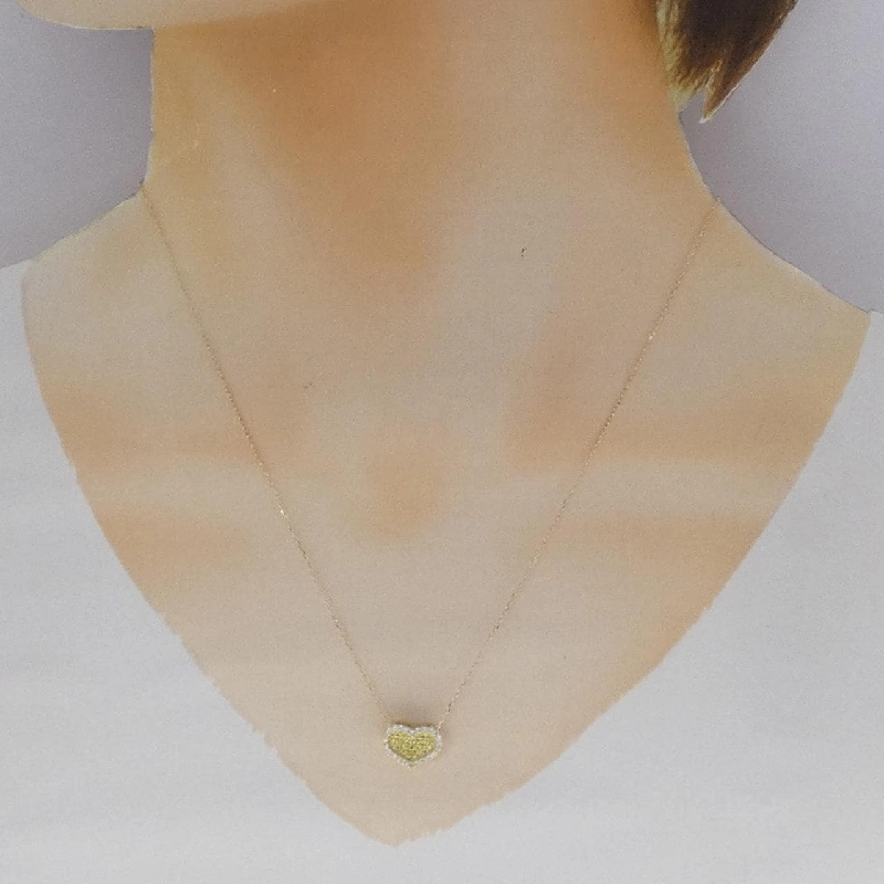 K18YG Dây chuyền hình trái tim Sapphire 0.15CT - Hàng hiệu Chính hãng 857417