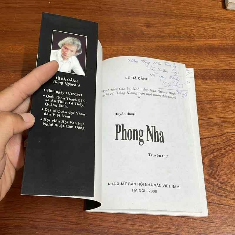 [Có Chữ Ký Tác Giả] - II Truyện Thơ: Huyền Thoại Phong Nha - Lê Bá Cảnh - 2006 504873