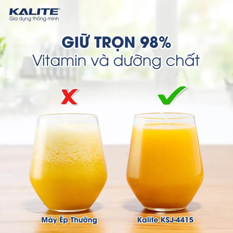 🔥 Máy ép chậm KALITE KSJ4415 – Siêu kiệt bã, tháo lắp nhanh, vệ sinh dễ dàng 792898