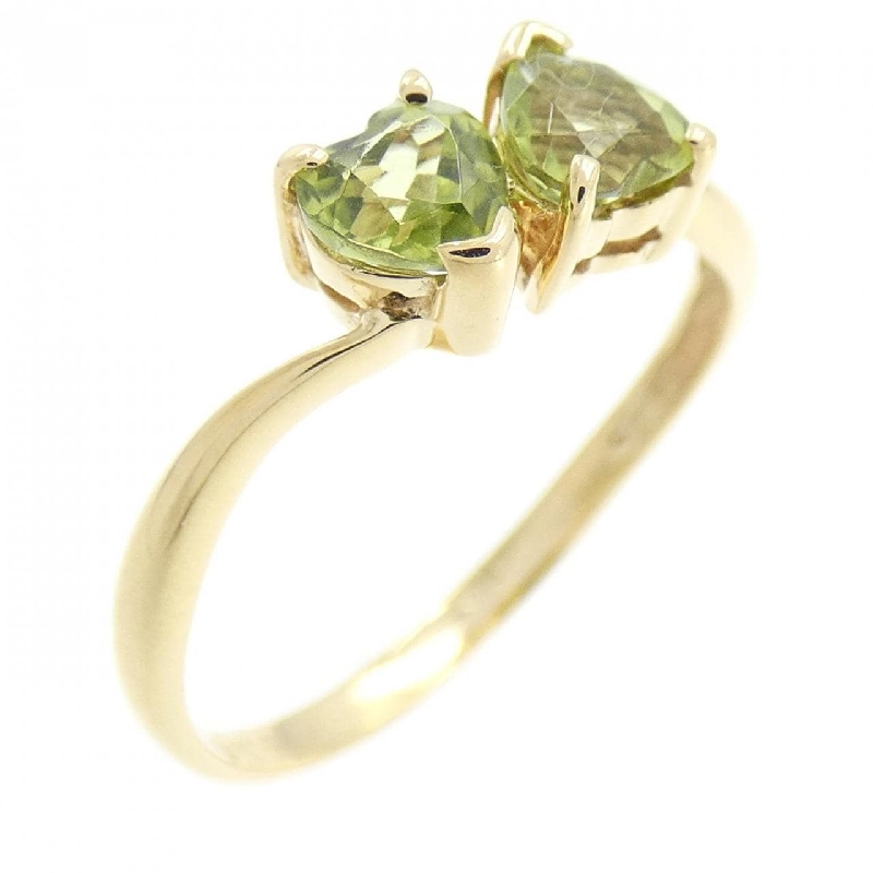 Nhẫn Peridot K18YG hình trái tim 670145