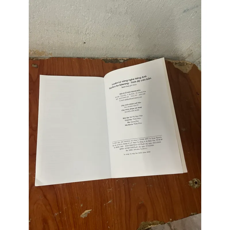 LUYỆN KỸ NĂNG NGHE TIẾNG ANH TRÌNH ĐỘ CƠ BẢN- TACTICS FOR LISTENING BASIC 730455