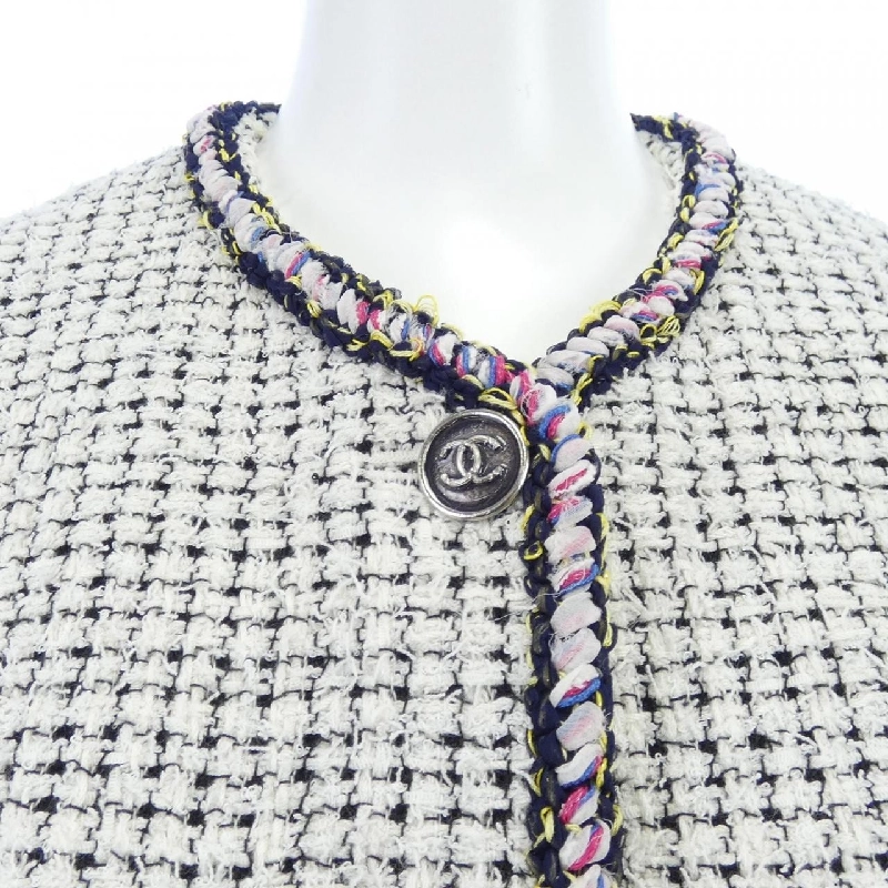 CHANEL LOOK29 P70074V60046 Áo khoác không cổ - Hàng hiệu Authentic 823221