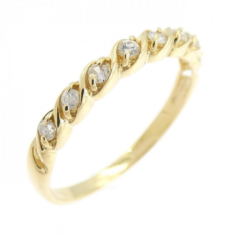 Nhẫn kim cương K18YG 0.13CT 666723