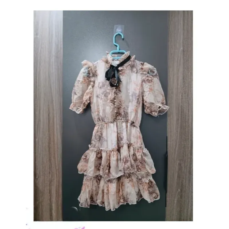 Váy hoa tay dài 755457