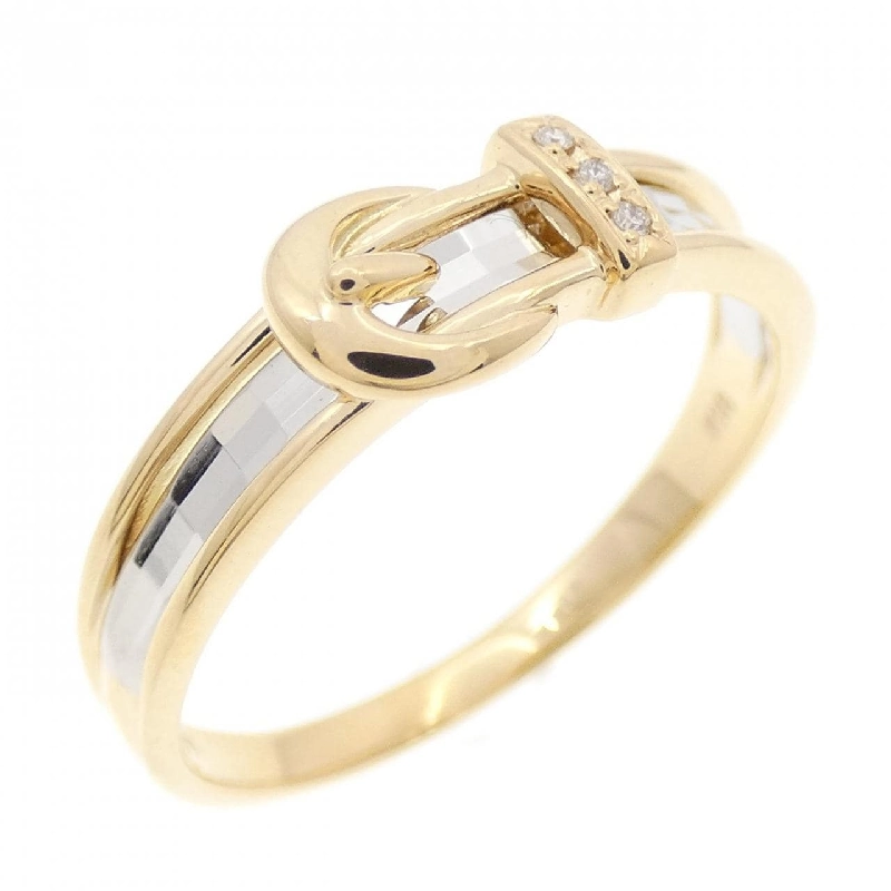 Nhẫn kim cương K18YG/PT900 666165