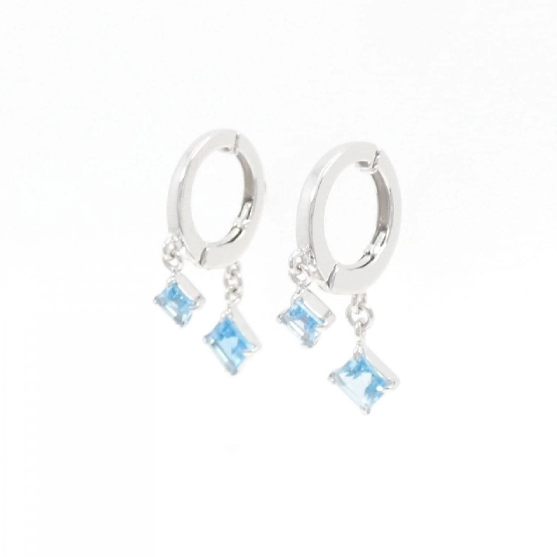 K14WG Blue Topaz Bông Tai - Hàng hiệu Chính hãng 873809