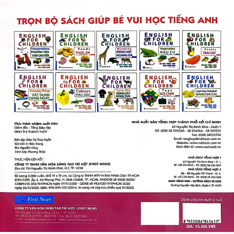 Bé Học Tiếng Anh Qua Hình ảnh - English For Children - Vật Dụng Hàng Ngày - Everyday Things - First News 281336