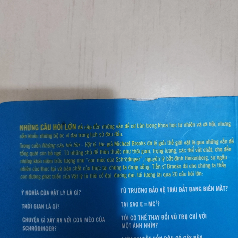 Sách Những câu hỏi lớn vật lý của Michael Brooks mới 95% 539834