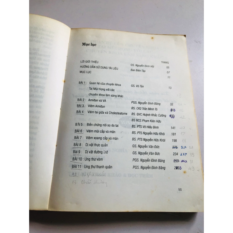 BÀI GIẢNG TẠI MŨI HỌNG  - 342 trang, nxb: 1998 547826