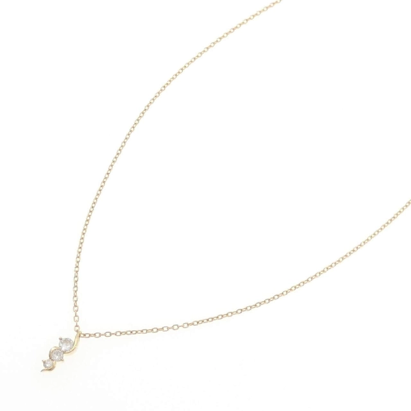 K18YG Ba viên đá kim cương dây chuyền 0.15CT - Hàng hiệu Chính hãng 858895