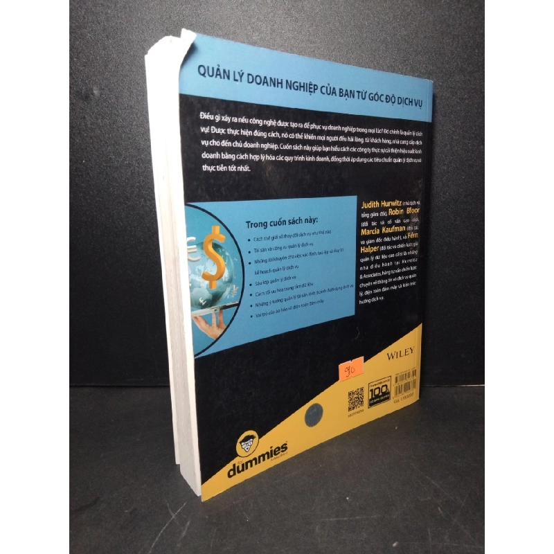 Quản lý dịch vụ for dummies a wiley brand mới 90% ố bẩn, gấp bìa nhẹ, có mộc nhà phát hành 2019 HCM2103 QUẢN TRỊ 924207