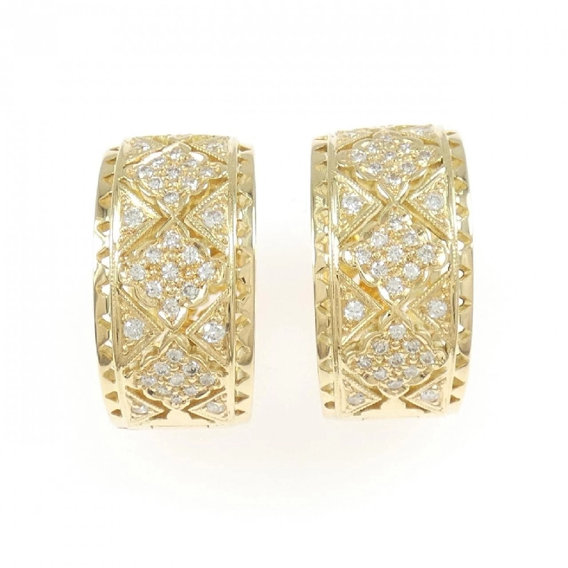 Bông tai kim cương 750YG - Hàng hiệu Authentic 875647