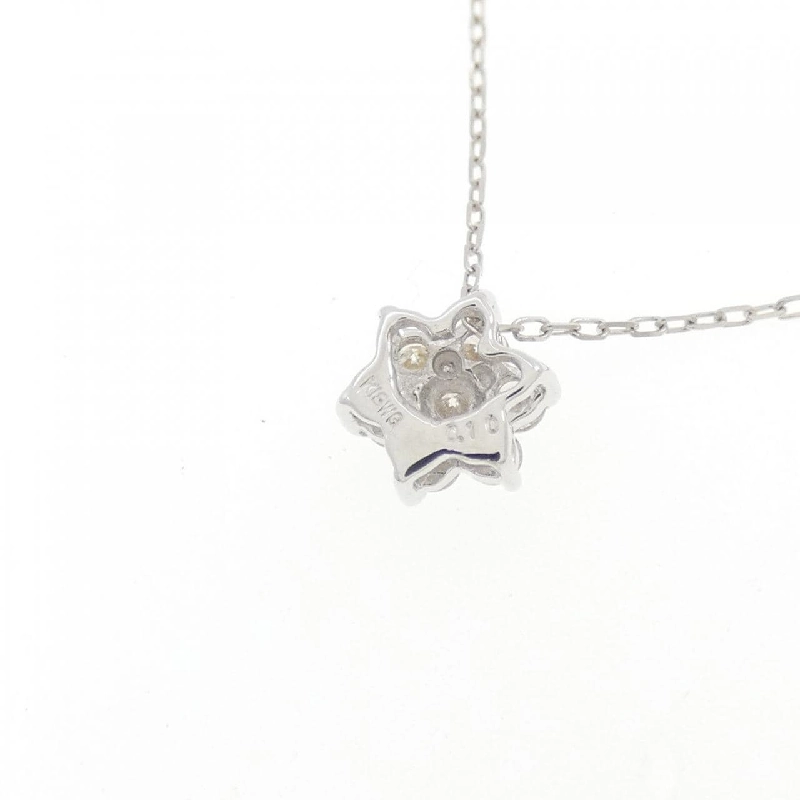 K18WG Hoa Đá Kim Cương Dây Chuyền 0.10CT - Hàng hiệu Chính hãng 861664