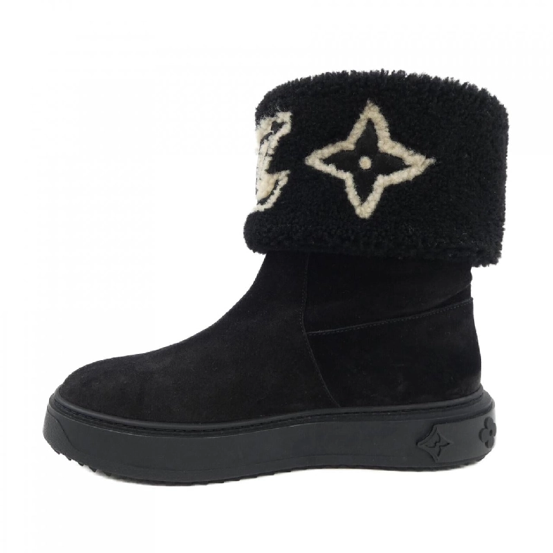 Giày bốt LOUIS VUITTON logo da lộn - Hàng hiệu Authentic 828966