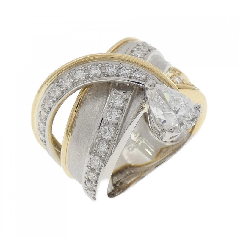 Nhẫn kim cương PT900/K18YG 0.73CT - Hàng hiệu Authentic 849672