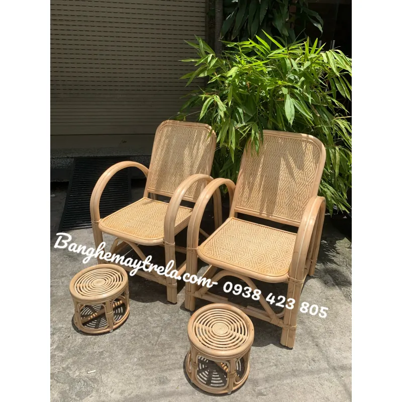 Ghế đơn mây tre đan 703667
