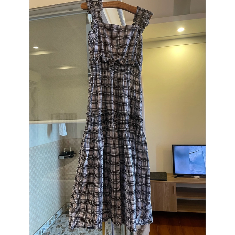 Váy thô sz S màu đen trắng 475291