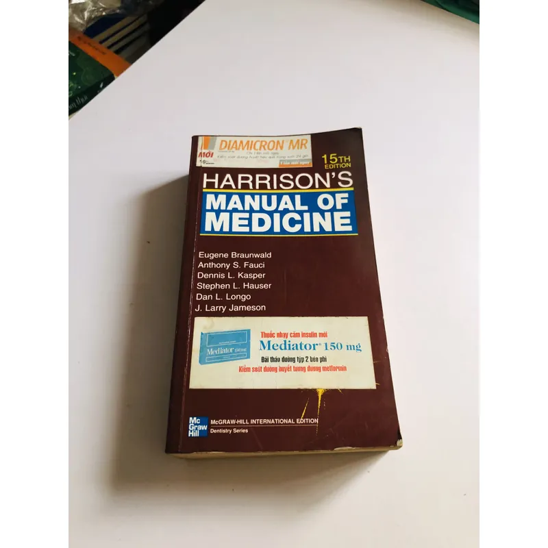 HARRISON’S MANUAL OF MEDICINE – 15th Edition (2002) 1020 trang, xuất bản quốc tế 720884
