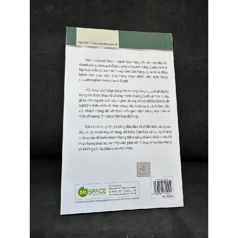 [Phiên Chợ Sách Cũ] Kỹ Năng Bán Hàng - William T. Brooks 2804, 2015 445722
