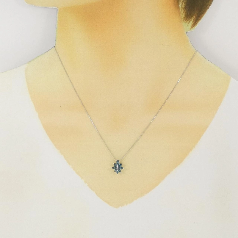 K18WG Dây chuyền kim cương 0.30CT - Hàng hiệu Chính hãng 862195