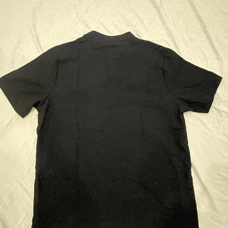 Áo linen cổ tàu đen 729065