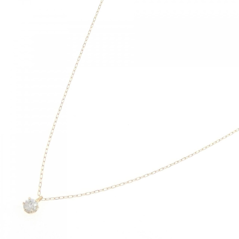 K18YG Solitaire Dây chuyền kim cương 0.148CT - Hàng hiệu Chính hãng 856432