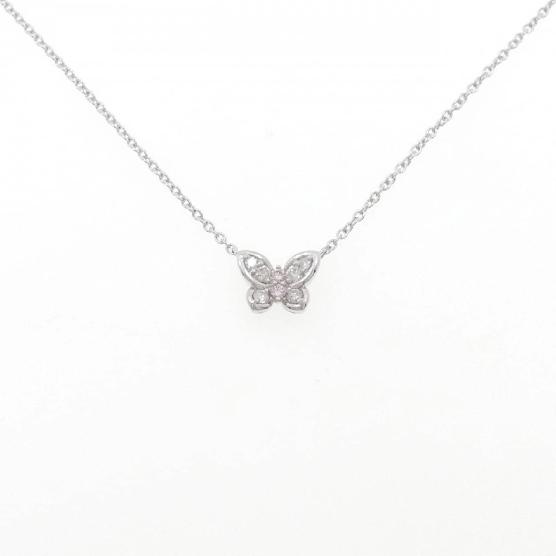 Dây chuyền kim cương hồng PT900/PT850 hình bướm 0.06CT - Hàng hiệu Chính hãng 856177