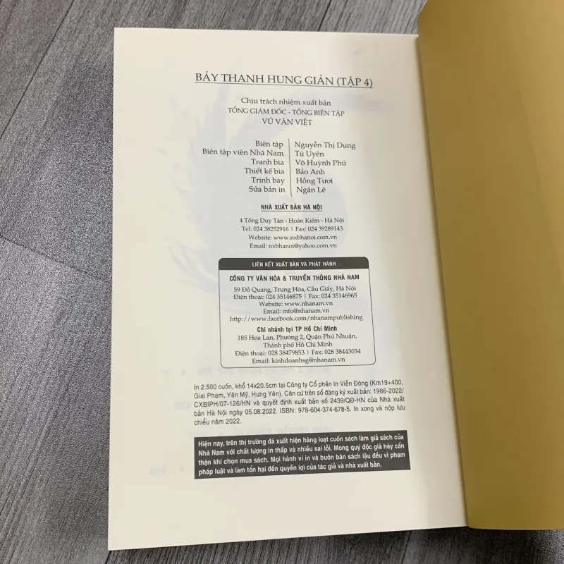 Bảy thanh hung giản. Combo 3 tập 2-3-4. 4a4 791998