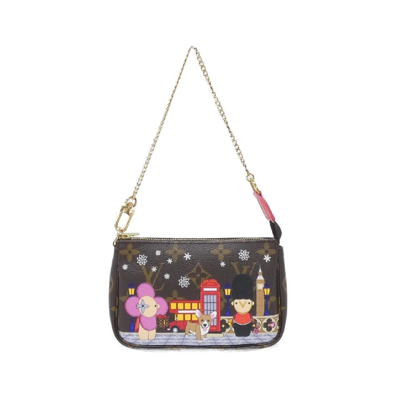 Louis Vuitton Monogram (Vivienne Holiday) Mini Pochette Accessoires M80863 Túi phụ kiện - Hàng hiệu Chính hãng 806104