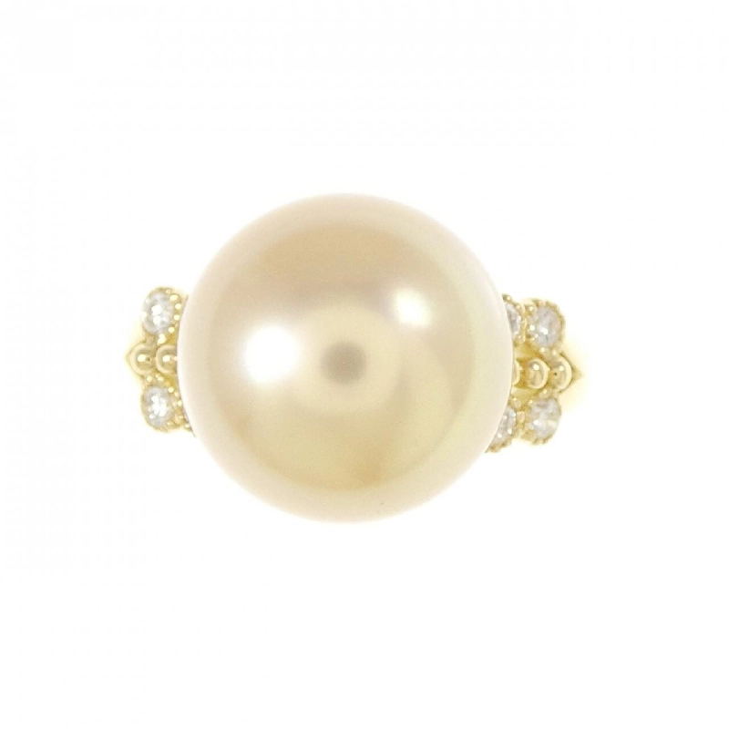 Nhẫn ngọc trai trắng K18YG 12.1mm 671560