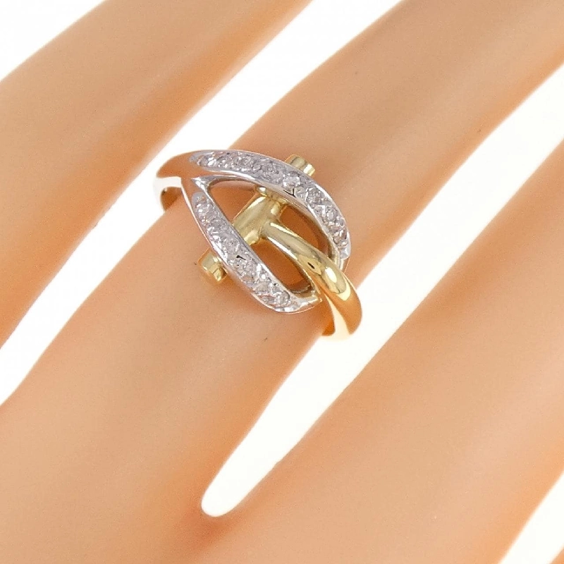 Nhẫn kim cương 750YG/750WG 0.125CT 672779