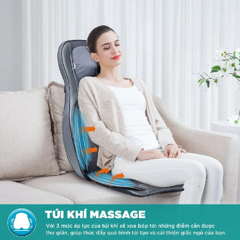 Máy massage 3D Jitsu King Tech túi khí nhiệt 48651