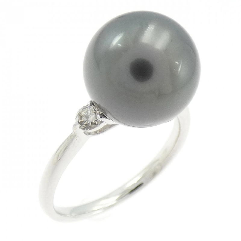 Nhẫn ngọc trai đen K18WG 10.8mm 667484