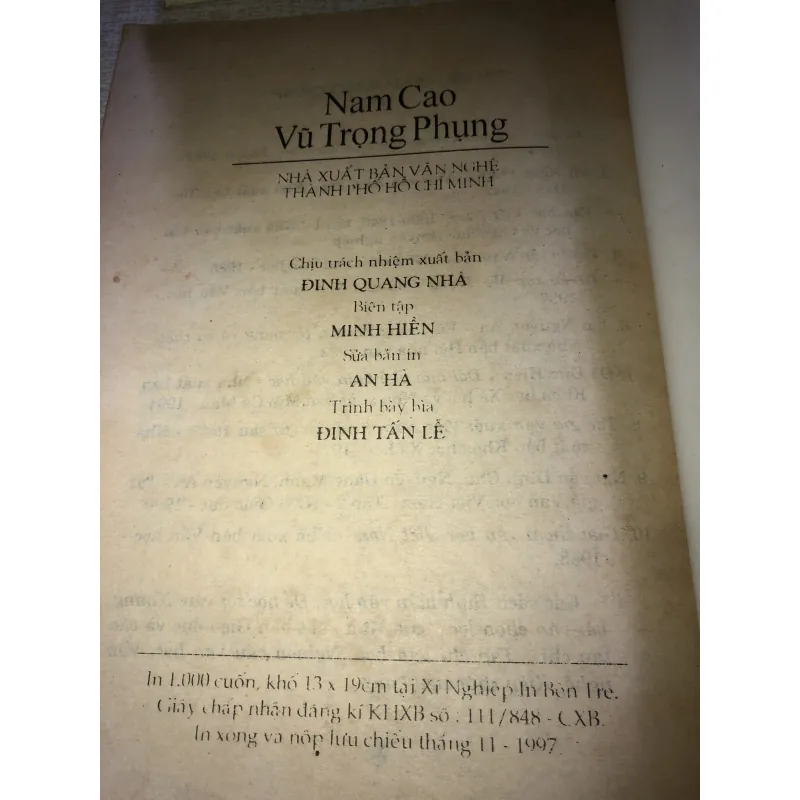 Nam Cao Vũ Trọng Phụng-Phó Tiến Sĩ Hồ Sĩ Hiệp 956897