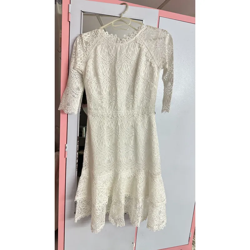Đầm ren trắng  727054