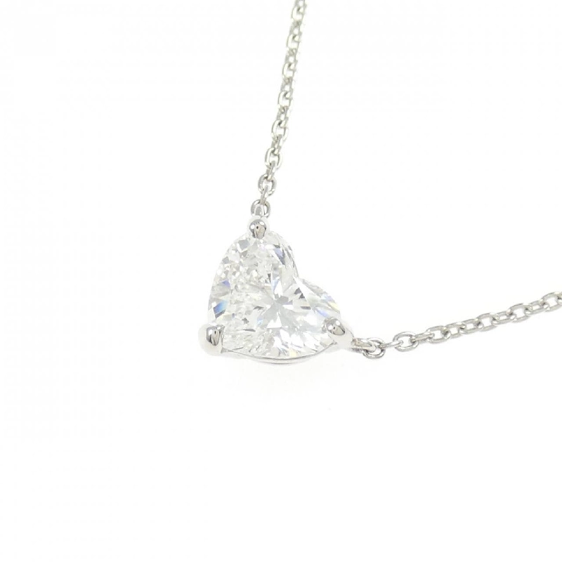 Dây chuyền kim cương PT900/PT850 0.769CT F VS1 hình trái tim - Hàng hiệu Authentic 879966