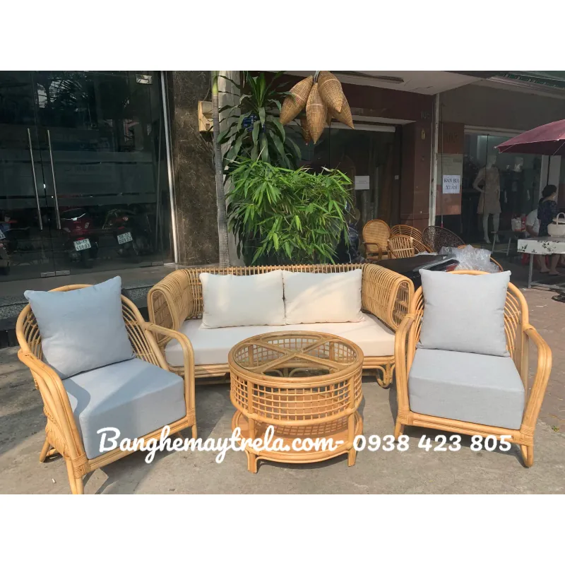 Sofa mây tự nhiên cho phòng khách 728297