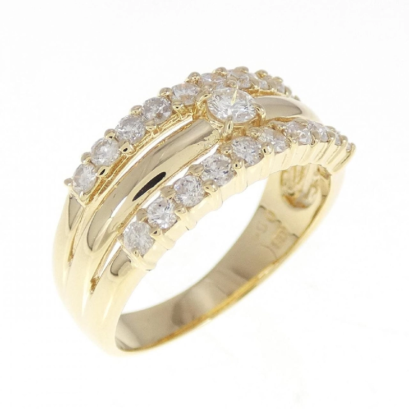 Nhẫn kim cương K18YG 0.64CT 671404