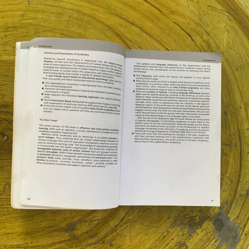 MASTERING SPANISH VOCABULARY- BARRON’S 1029356