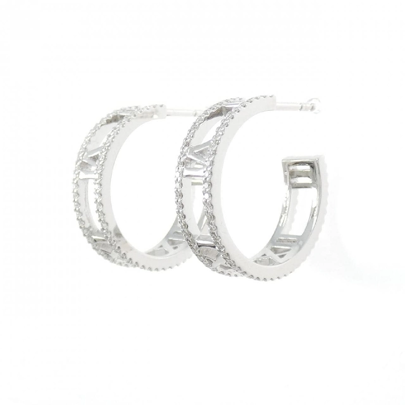 Bông tai Tiffany Atlas Hoop - Hàng hiệu Authentic 842659