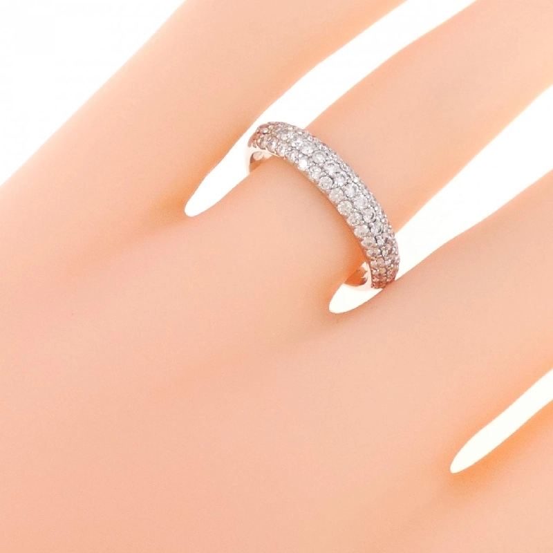 Nhẫn kim cương Pavé K18WG 0.50CT 671597