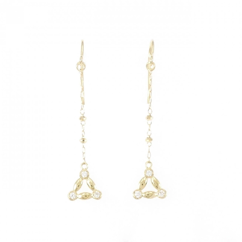 K18YG Bông tai kim cương 0.06CT - Hàng hiệu Chính hãng 877448