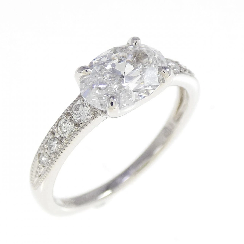 Nhẫn kim cương PT900 1.122CT D SI2 cắt oval - Hàng hiệu Authentic 873732