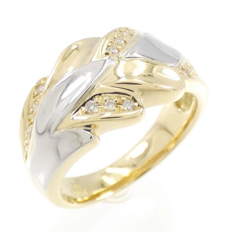 Nhẫn kim cương K18YG/PT 672509