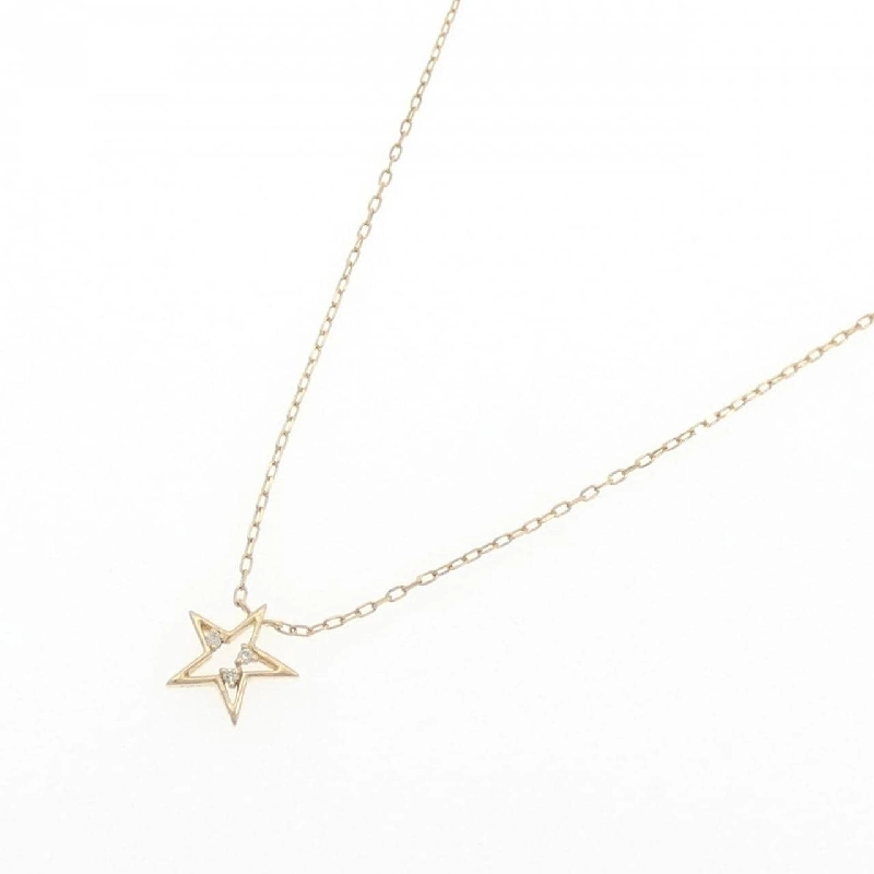 K18YG Ngôi sao Kim cương Dây chuyền 0.02CT - Hàng hiệu Chính hãng 860771