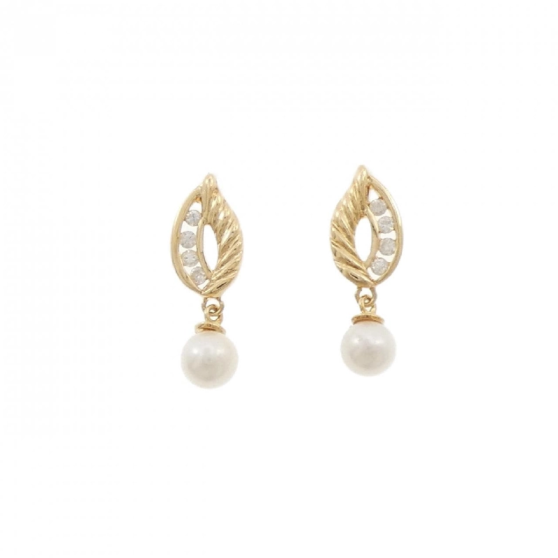 K18YG Bông tai ngọc trai Akoya 5.1mm - Hàng hiệu Chính hãng 869836