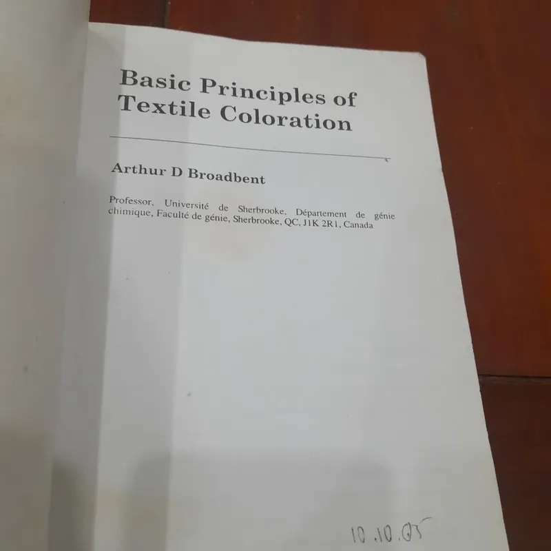 Arthur D Broadbent - Những nguyên lý cơ bản của TẠO MÀU HÀNG DỆT 643817